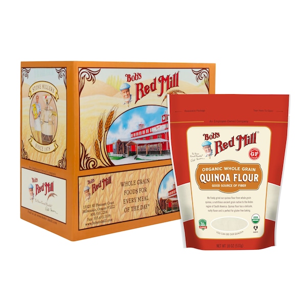 Bob's Red Mill Organic Quinoa Flour 18 oz. Bag, PK4